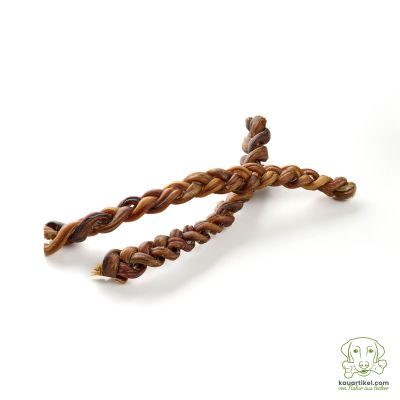 Thumbnail 2: kauartikel.com Ochsen-Ziemer, geflochten lang - Hunde-Kauartikel - Hunde-Snack - Kausnack vom Ochsen - Leckerli vom Rind