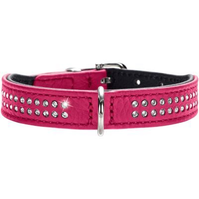 Thumbnail 1: HUNTER Halsband Diamond Petit S (42), pink/schwarz