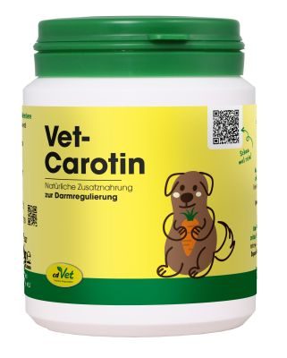 cdVet VetCarotin 90 g – Natürliches Karottengranulat für Hunde, Katzen & andere Heimtiere