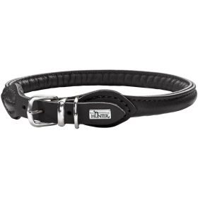 HUNTER Halsband Round & Soft S-M (45), schwarz