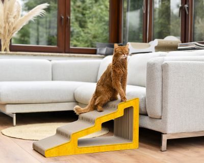 cat-on KAIDAN Design Katzentreppe, dunkelgelb (004e)