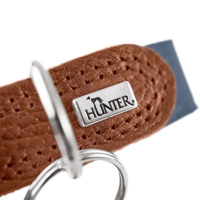 Thumbnail 3: HUNTER Halsband Karlby M (55), dunkelblau/cognac