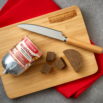 Thumbnail 1: Fleischeslust meat & treat Rinderleberwurst (15x200 g) Trainingswurst