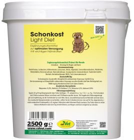 cdVet Schonkost 2,5 kg – Natürliche Futterergänzung bei sensibler Verdauung
