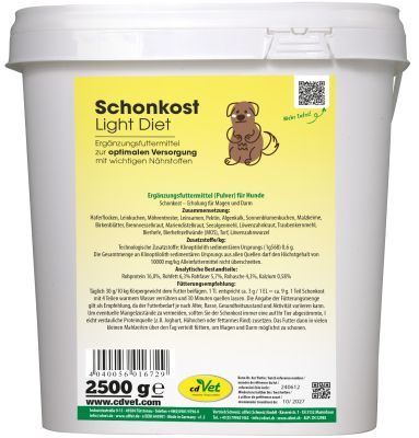 Thumbnail 1: cdVet Schonkost 2,5 kg – Natürliche Futterergänzung bei sensibler Verdauung