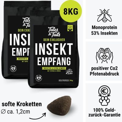 Thumbnail 11: Tales & Tails InSektempfang Softtrockenfutter - 8kg (2x4kg)