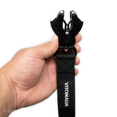 Thumbnail 4: Vitomalia Extreme EditionTaktische Führleine mit Froschkarabiner aus Hartaluminium Schwarz
