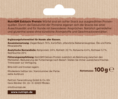Thumbnail 6: NutriQM Exklusiv Protein Ziege 5x 100g