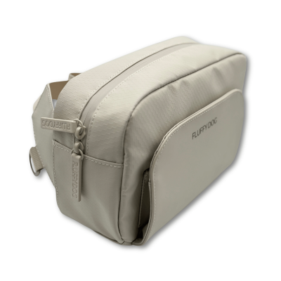 Fluffy Dog Daily Crossbody Bag – vegane Gassitasche mit Fächern, Kotbeutelspender & verstellbarem Gurt