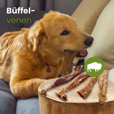 Thumbnail 2: kauartikel.com Büffel-Venen -  Hunde-Kauartikel - Hunde-Snack - Büffel-Kausnack - Leckerli vom Rind