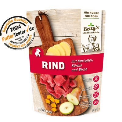 Thumbnail 2: Betty's Landhausküche Hundenassfutter Rind mit Kartoffel 10x 300g im Frischebeutel
