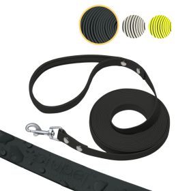 PIUPET Schleppleine für Hunde I Wasserabweisend I Hundeleine I Leine Hund I Hunde Schleppleine I Hundezubehör I Schwarz I 5 m