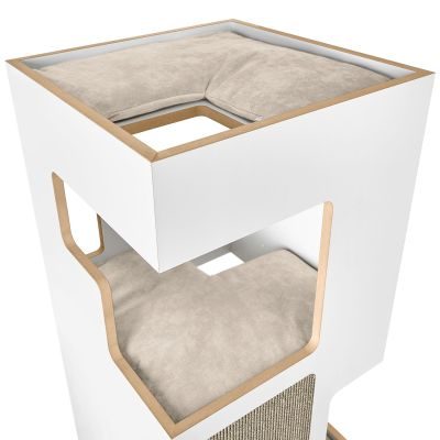 Thumbnail 18: stylecats® Kratzbaum Empire weiß hellgrau/hellgrau, 180 x 50 cm