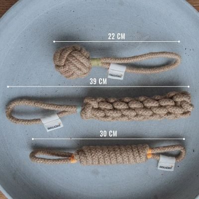 Thumbnail 5: Rudelkönig Seilspielzeug für Hunde aus 100% Baumwolle, Tau Hundespielzeug