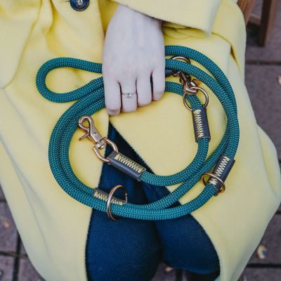 Thumbnail 6: HUNTER Verstellbare Führleine Malia 10/200, dunkelgrün/dunkelbraun