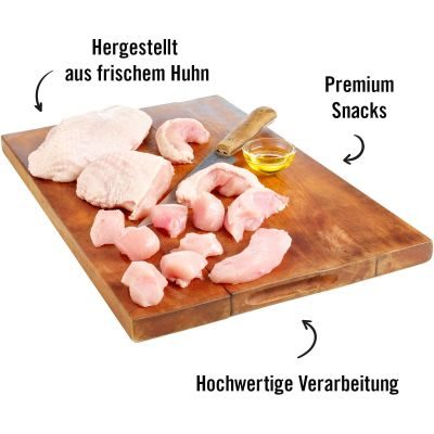Thumbnail 3: Dogs'n Tiger Dogs´n Tiger Adult, Hunde Snacks, Leckere Stückchen, Leckerlies, 99% gefriergetrocknetes Hühnchenbrustfilet
