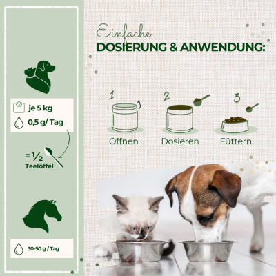 Thumbnail 2: LaPura PetVet - LaPura Bierhefe für Hunde, Katzen und Pferde - Nahrungsergänzung - Futterergänzung - BARF-Zusatz