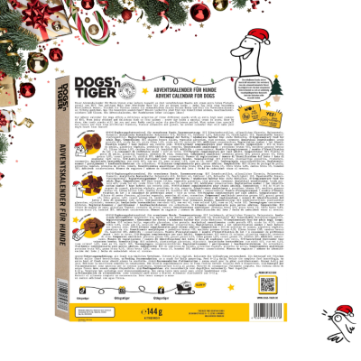 Thumbnail 5: Dogs'n Tiger Adventskalender 2024, Weihnachtsgeschenk, Hund Snacks, Gefriergetrocknete Snacks, Enten, Huhn & Lachs, Weihnachtskalender