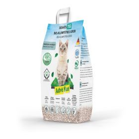 Adve® San Klumpendes Bio-Katzenstreu aus Holz - 100% Natürlich - Klumpstreu pflanzlich - Holzstreu - in der Toilette entsorgbar - 4.3 kg / 10 l