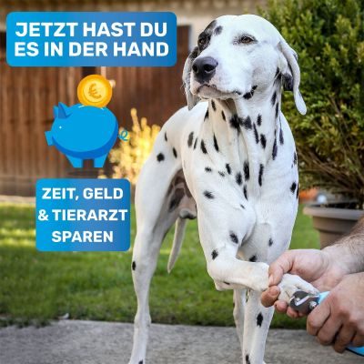 Thumbnail 4: BluePet Krallenschere verstellbar für große Hunde I Krallenschneider extra scharf für harte Krallen I Schnittöffnung auf alle Krallendurchmesser einstellbar