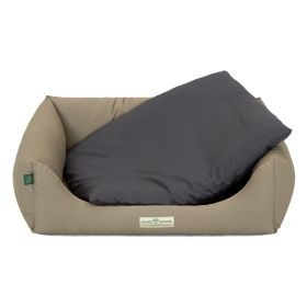 HOUND&NATURE Wasserfester Baumwoll - Überzug dunkelgrau S für HOUND&NATURE Betten ZERMATT, ZÜRICH, BERN, LUZERN