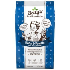 Betty's Landhausküche Betty's Landhausküche für Katzen Trockenfutter Huhn & Forelle 1,4 kg