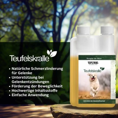 Thumbnail 3: TJURE TJURE - Teufelskralle Liquid - 1.000 ml | So fördert man Gelenkbeweglichkeit | Entzündungshemmend |