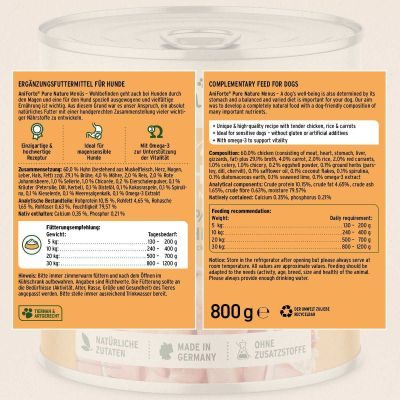 Thumbnail 4: AniForte Nassfutter LandChicken – "Huhn mit Möhren" 6 x 800 g