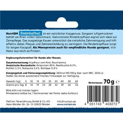 Thumbnail 3: NutriQM Naturals Rinderkopfhaut 5 x 70g
