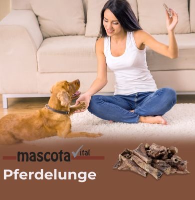 Thumbnail 5: mascota vital Pferdelunge, getrockneter Kauartikel für Hunde, 200 g
