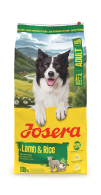 Josera Adult Lamb & Rice, glutenfreies Trockenfutter für ausgewachsene Hunde, 12,5kg