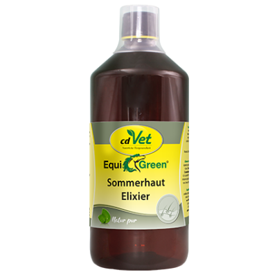 Bild 1 von 1: cdVet EquiGreen Sommerhaut Elixier 1 L - Flüssige Futterergänzung zur ernährungsbewussten Hautpflege bei Pferden