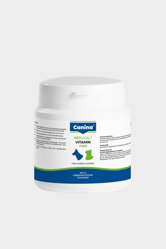 Canina PETVITAL Vitamin-Tabs Vitamin-Tabletten für Hunde & Katzen 100 g
