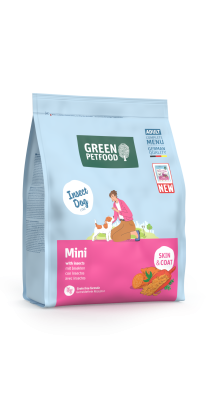 Thumbnail 1: Green Petfood Mini with Insects, leicht verdauliches Trockenfutter mit Insektenprotein für ausgewachsene, kleine Hunde, 5x900g