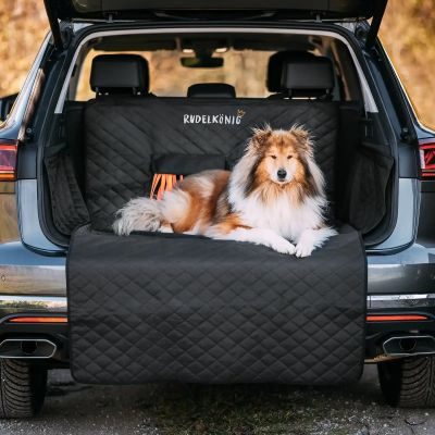 Thumbnail 1: Rudelkönig Kofferraumschutz Hund mit Ladenkantenschutz Universal Hundedecke Auto