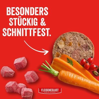 Thumbnail 7: Fleischeslust Zartes Rind mit Karotte, Hagebutte & Kürbiskernen 15 x 200 g