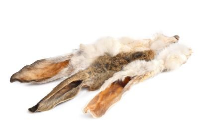 Thumbnail 3: Kaureks Natur Hundeleckerlies Kaninchenohren mit Fell 4x500g