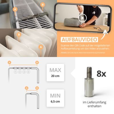 Thumbnail 10: SCHLITZOHR Heizungsliege Murphy (grau)