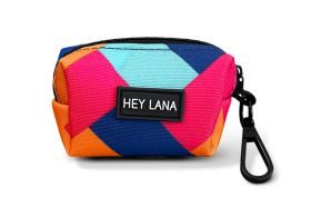 Hey Lana Kotbeutelspender Kunterbunt - Heißer Scheiß Pink/ Türkis Pink / Türkis