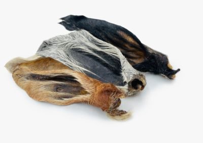 Kaureks Natur Hundeleckerlies Ziegenohren mit Fell 10 Stk.