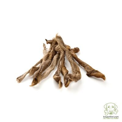 kauartikel.com Reh-Haut, mit Fell - Hunde-Kauartikel - Hunde-Snack - Hypoallergen-Kausnack - Wild-Leckerli