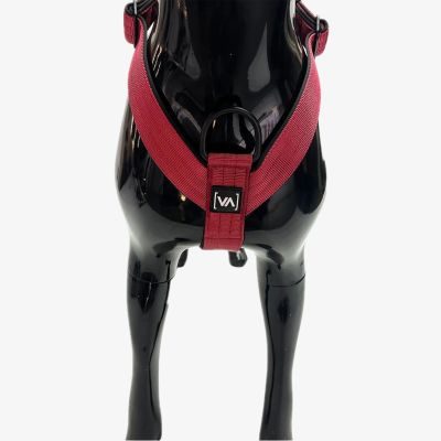 Thumbnail 2: Vitomalia VitomaliaKlassisches Y-Hundegeschirr mit abstehender Innenfütterung - Nero Bordeaux