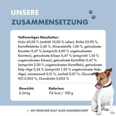 Thumbnail 8: Irish Pure Nassfutter Irisches Huhn mit Gemüse & Kelp-Alge, Junior