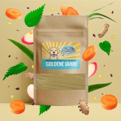 Thumbnail 1: Sollis Goldene Jahre Ergänzungsfuttermittel für Senioren Hunde 100 g