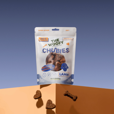 THE WOOFY Saftiger Snack für Hunde mit stolzen 90% Lammanteil