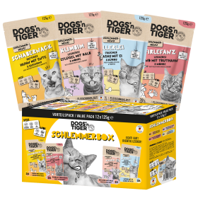 Dogs'n Tiger Adult, Katzenfutter, Schlemmerbox Set