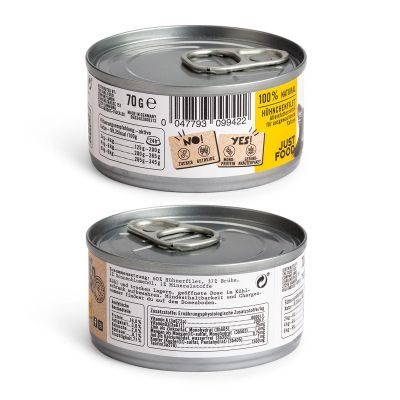 Thumbnail 2: Dogs'n Tiger Adult Premium Katzenfutter, Nassfutter, Getreidefrei, Genuss, Huhn, 24x 70g