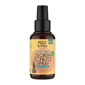 Milo & Mia  Daily Care Antiparasiten Spray für Hunde, schützt durch Pflanzenkraft mit Andirobaöl und Catambra-Extrakt, pflegend mit Walnussblatt-Extrakt (1x100ml)