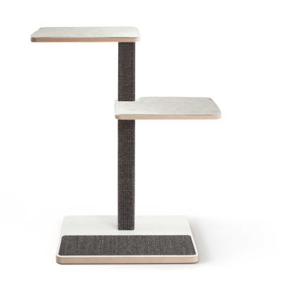 Bild 1 von 1: stylecats® Kratzbaum Clu 2 Liegeflächen anthrazit mit Kratzfläche Cozy hellgrau, 109 cm