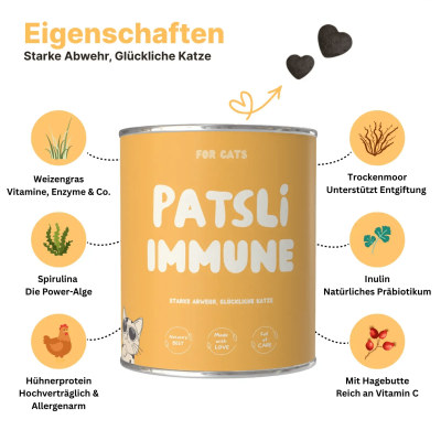 Thumbnail 2: Patsli Immunsystem der Katze stärken mit Vitamin B-Komplex & Inulin